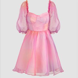 Pink Tulle Mini Dress (Cider)